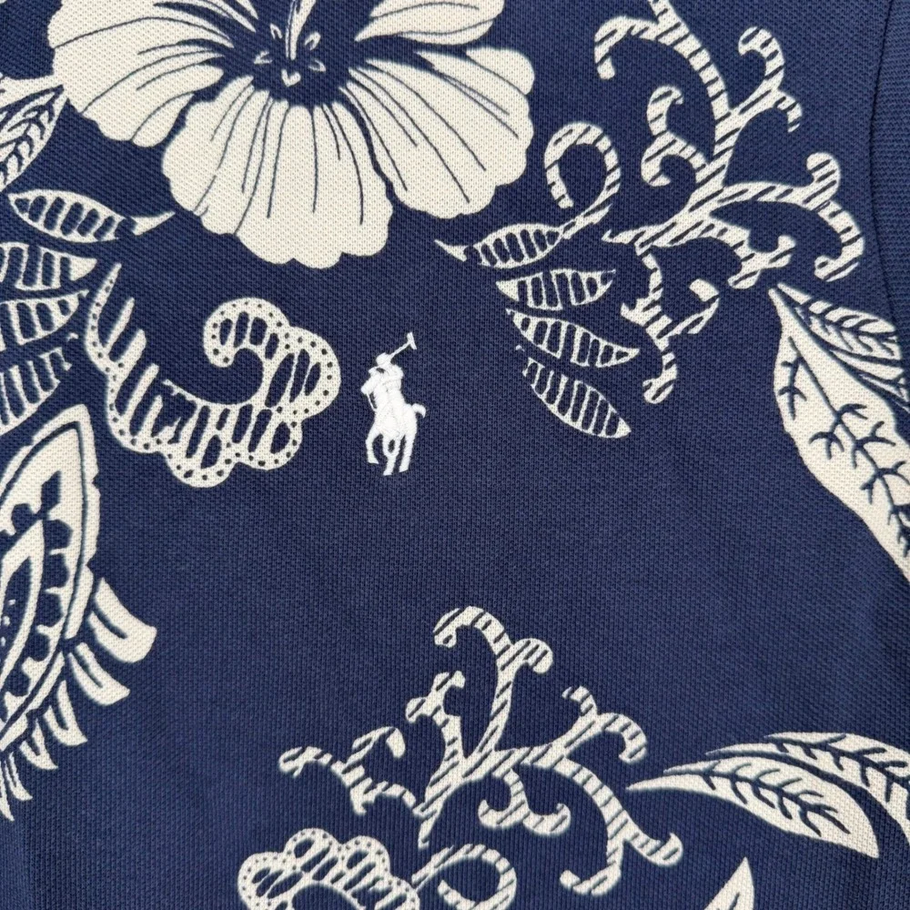 Polo Ralph Lauren Shirt Mens‎ Classic Fit Hibiscus Short Sleeve Cotton Small NWT